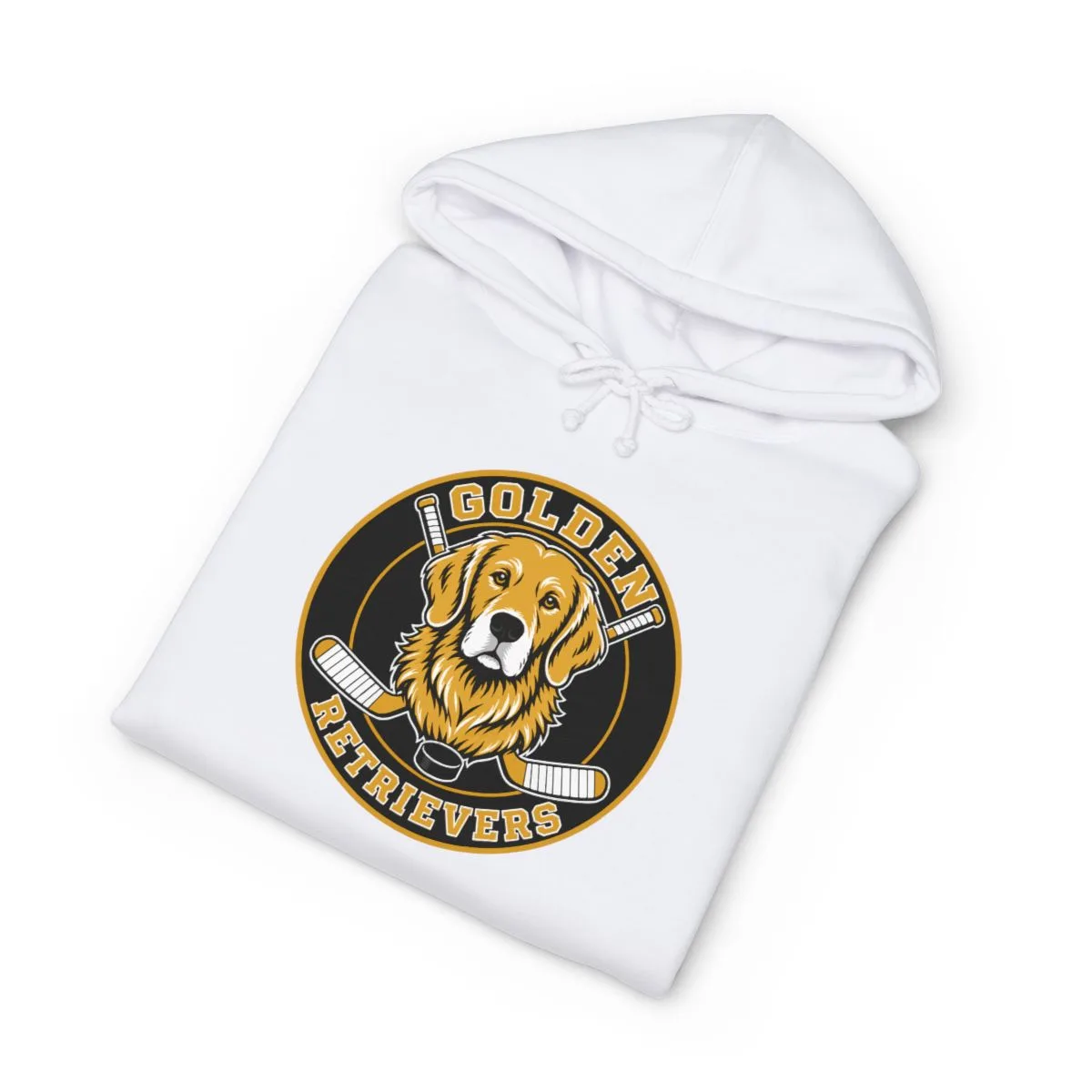 Golden Retrievers Championship Roundel — Hoodie in White, view 3 of 3