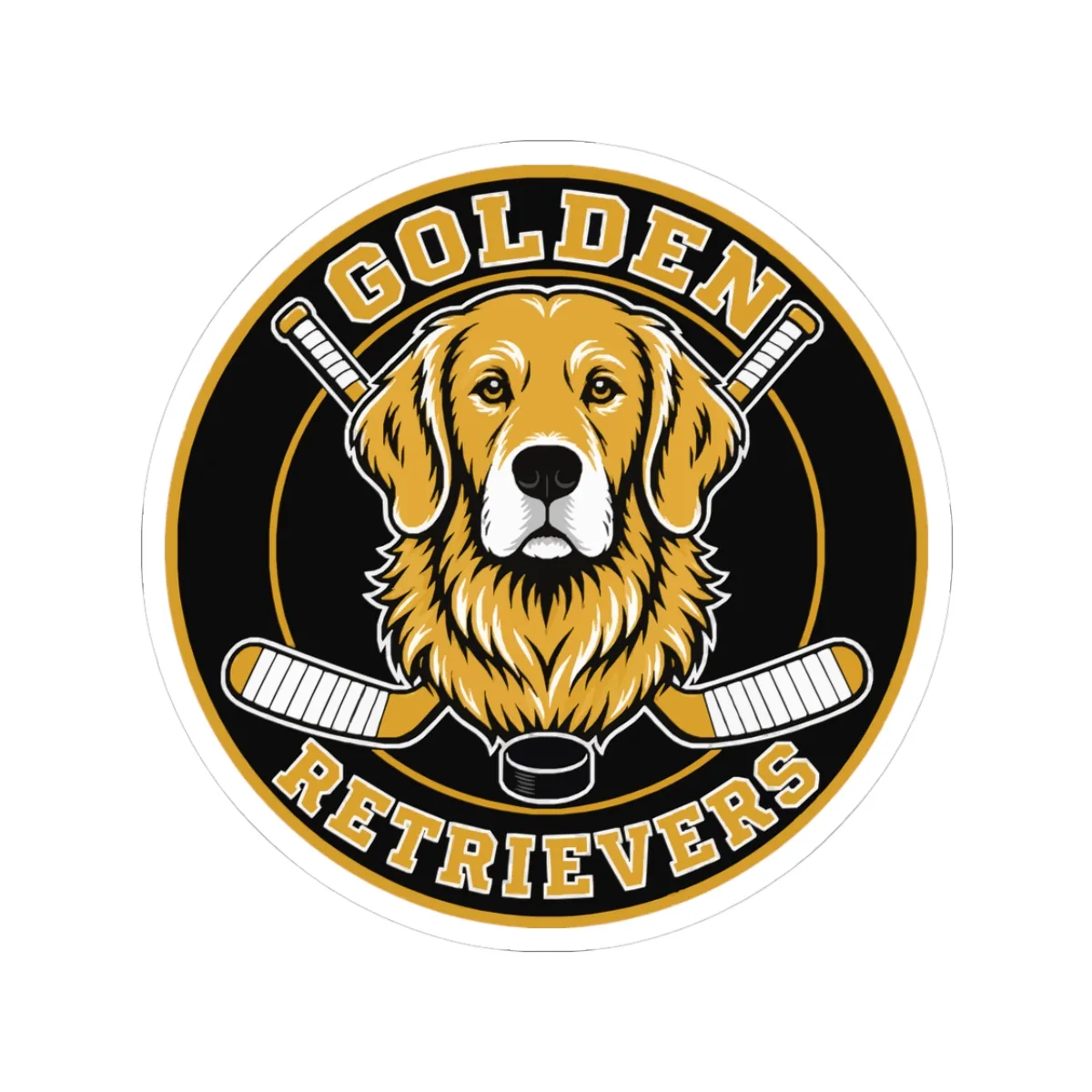 Golden Retrievers Championship Roundel — Sticker