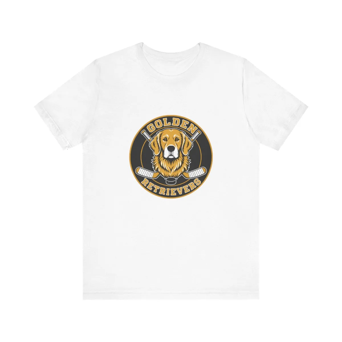 Golden Retrievers Championship Roundel — Tee in White, view 1 of 4