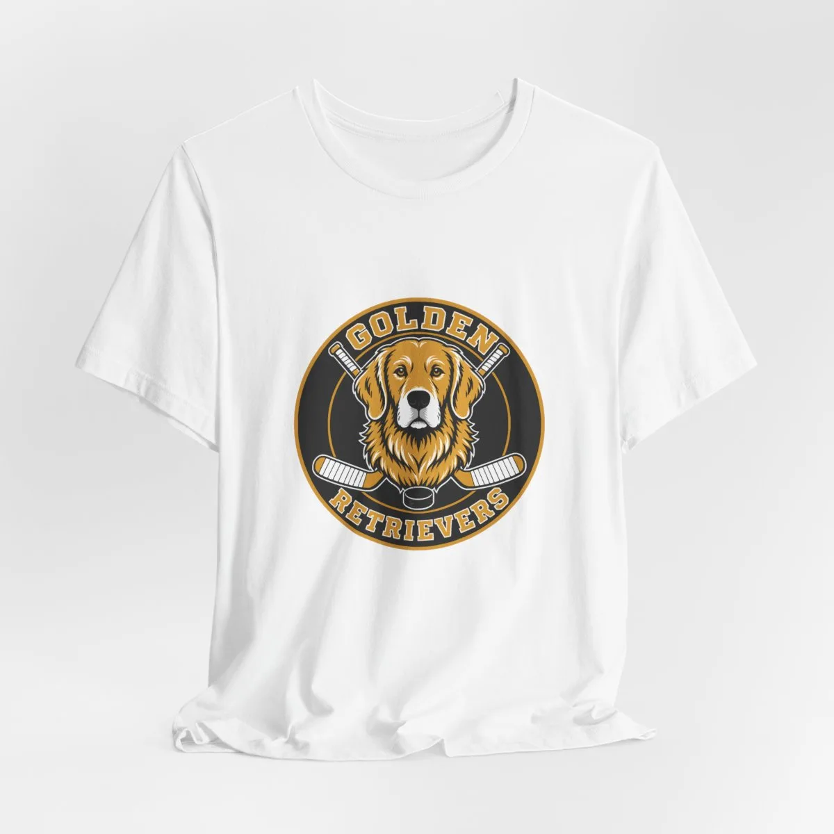 Golden Retrievers Championship Roundel — Tee in White, view 3 of 4