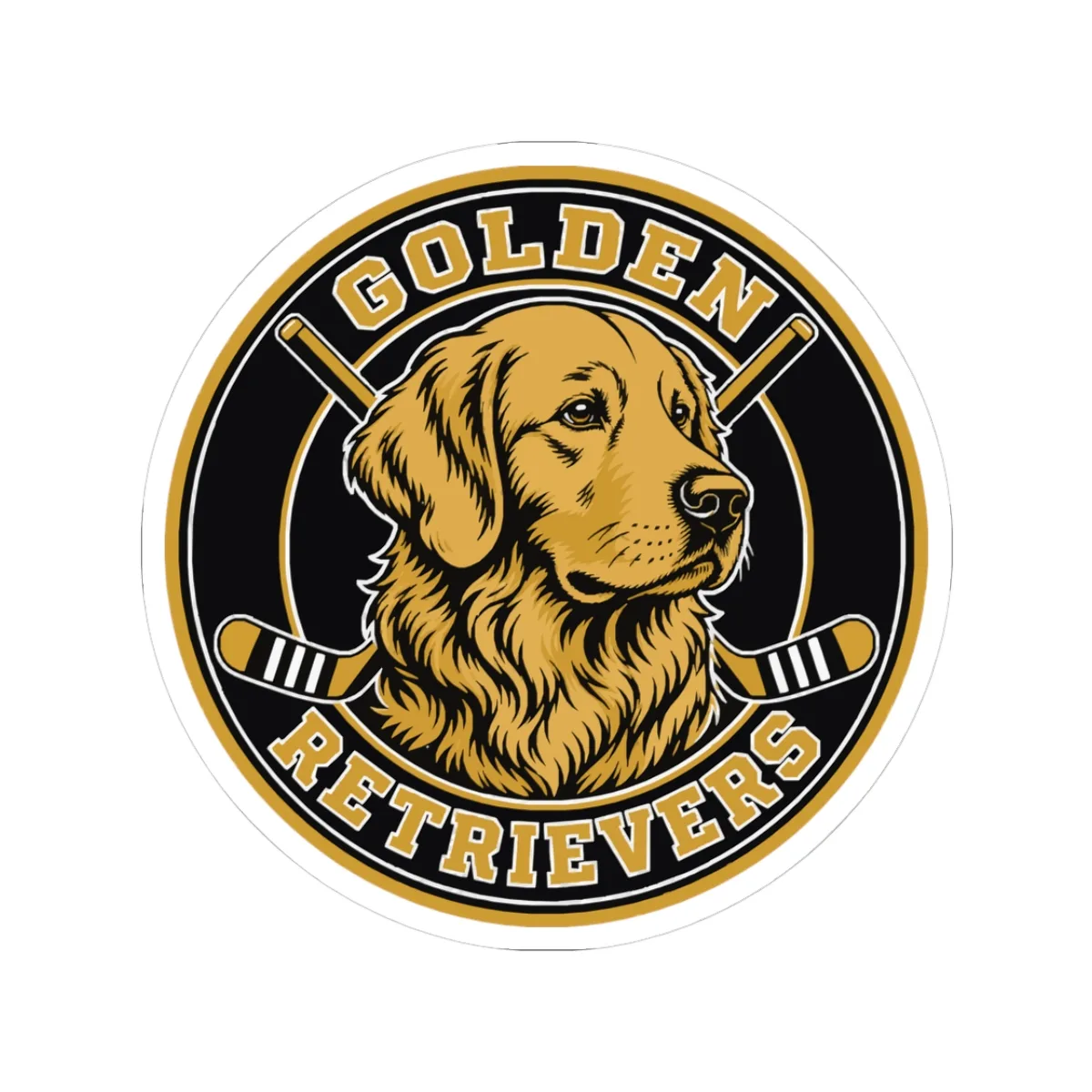 Golden Retrievers Heritage Seal — Sticker