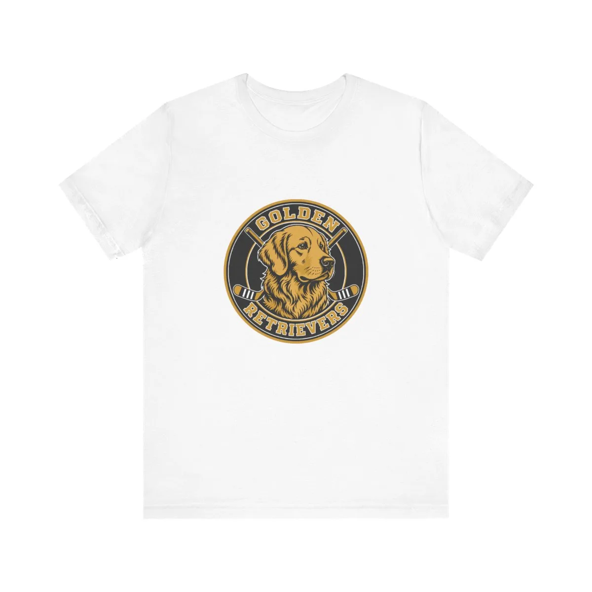 Golden Retrievers Heritage Seal — Tee in White, view 1 of 4