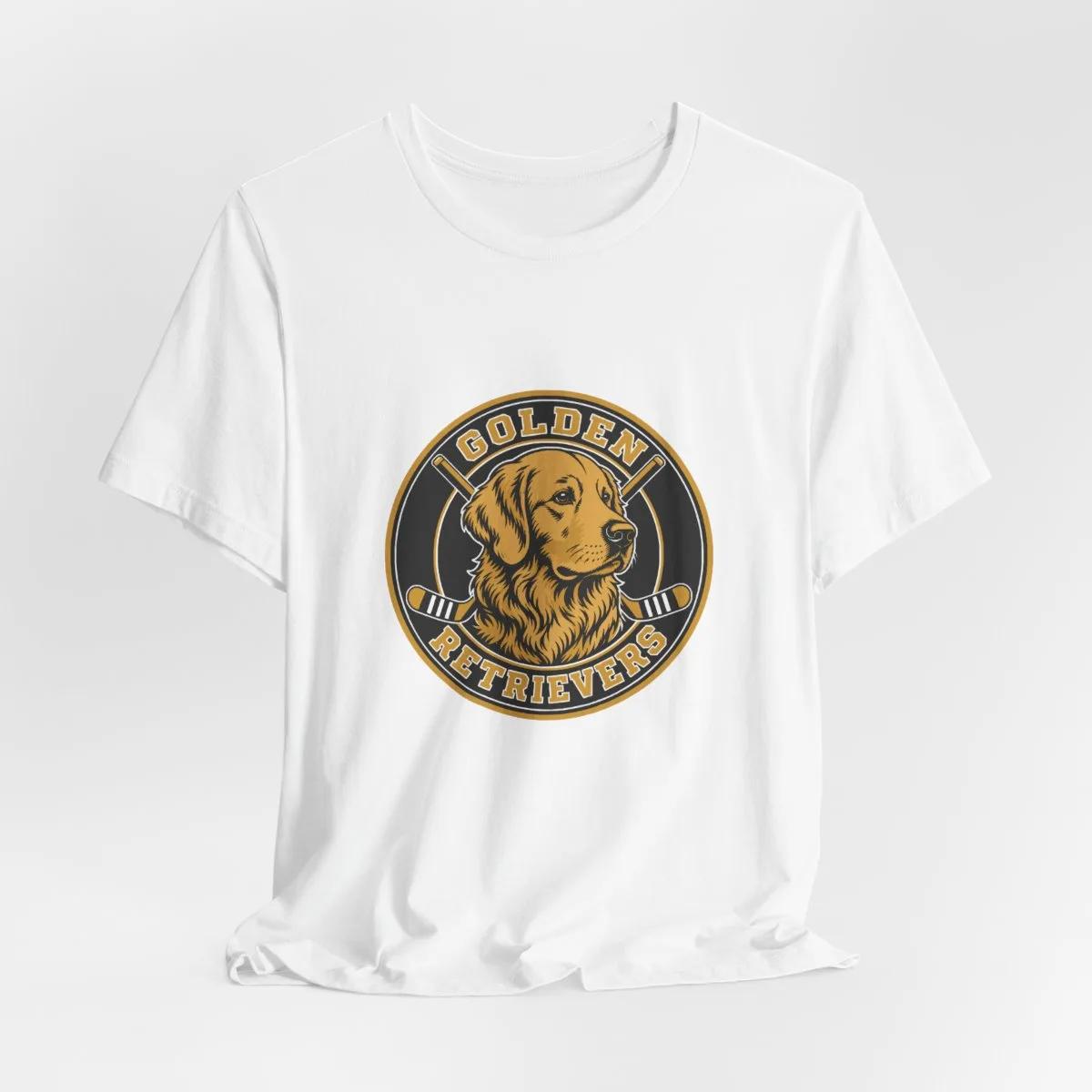 Golden Retrievers Heritage Seal — Tee in White, view 3 of 4