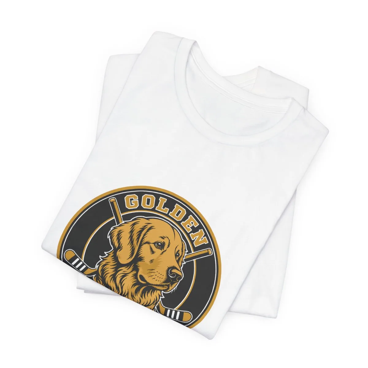 Golden Retrievers Heritage Seal — Tee in White, view 4 of 4