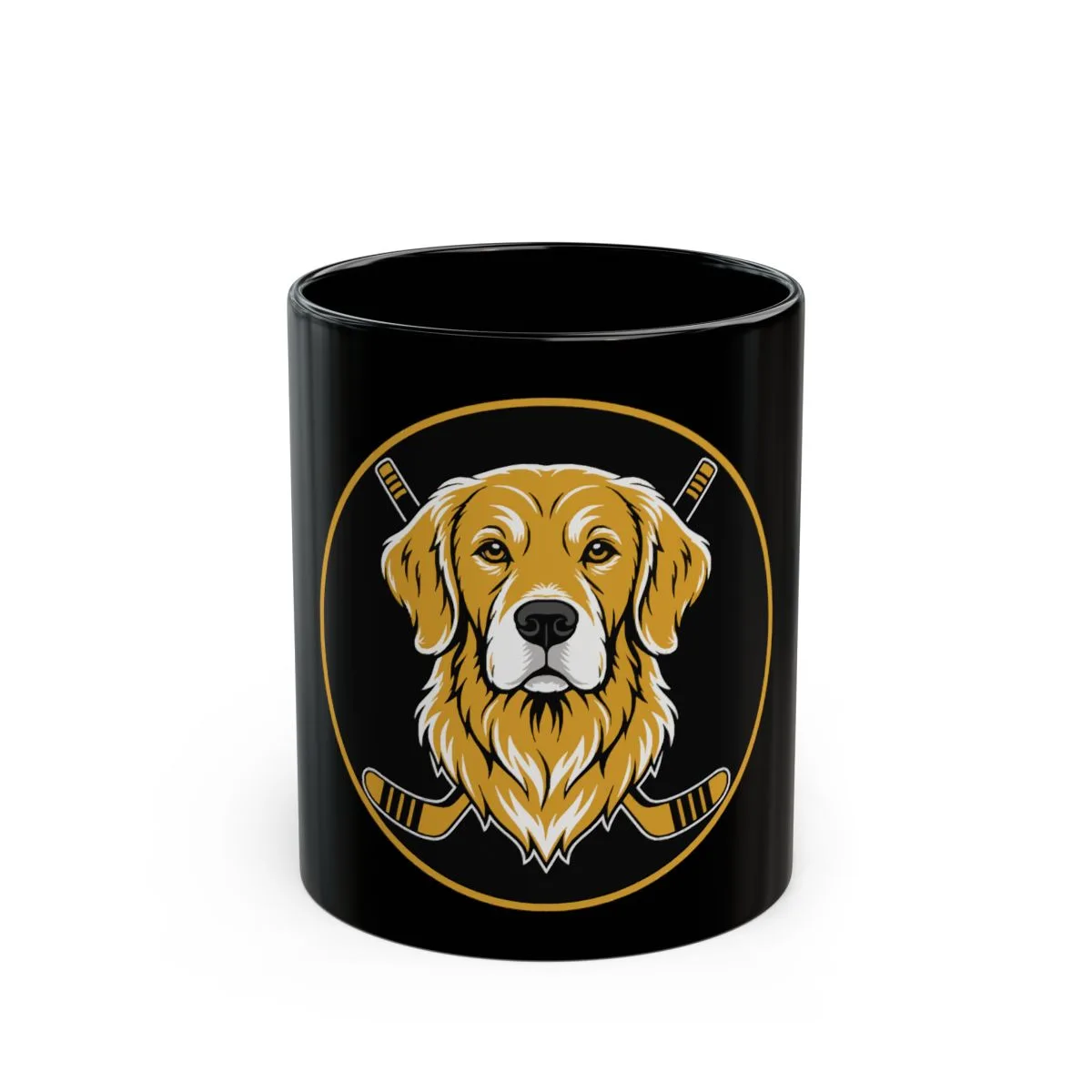 Golden Retrievers Mascot Medallion — Mug