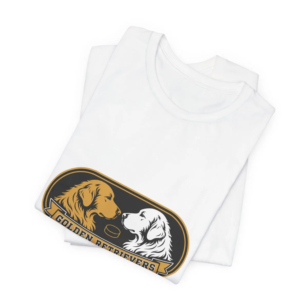 Golden Retrievers Boop — Tee in White, view 4 of 4