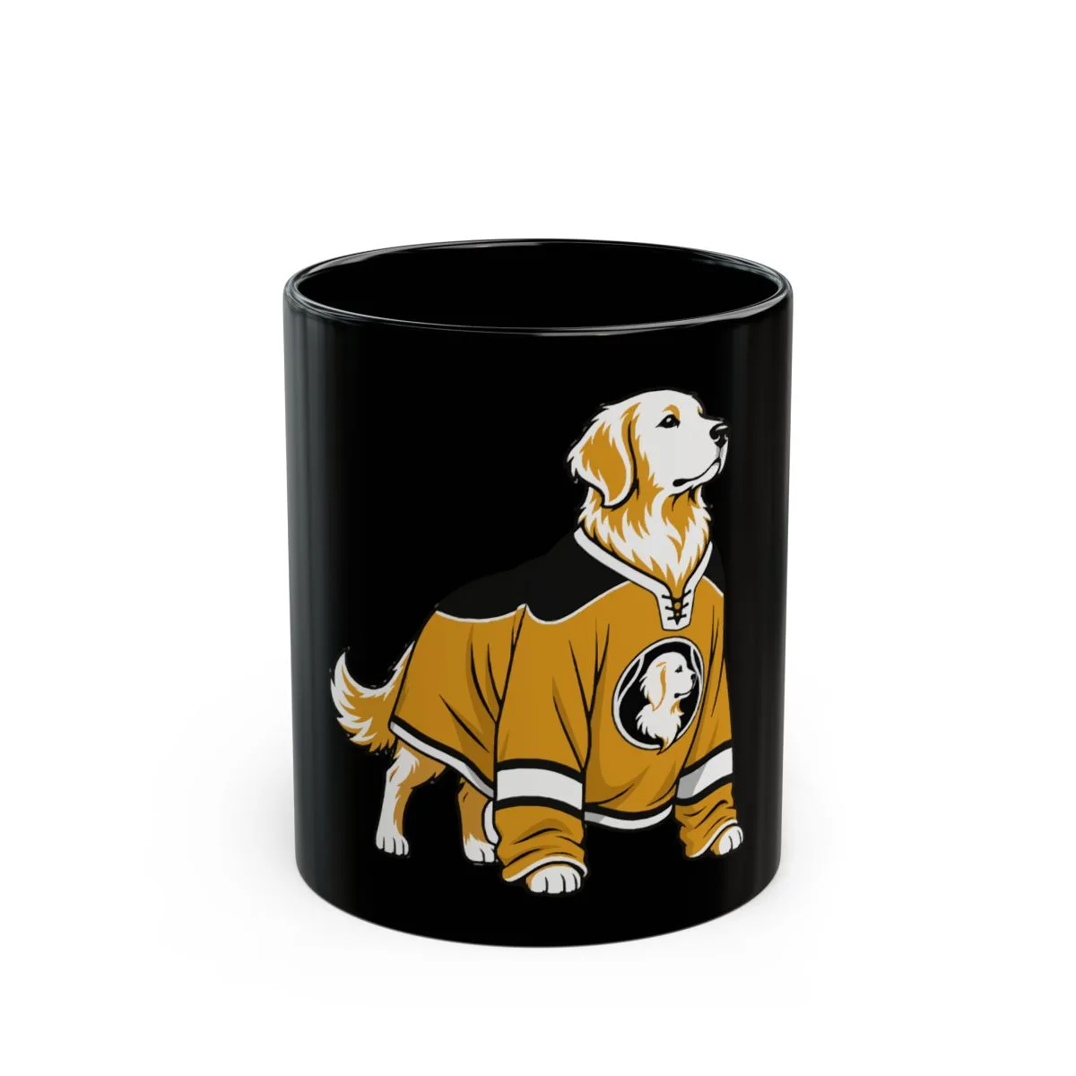 Golden Retrievers In Uniform — Mug