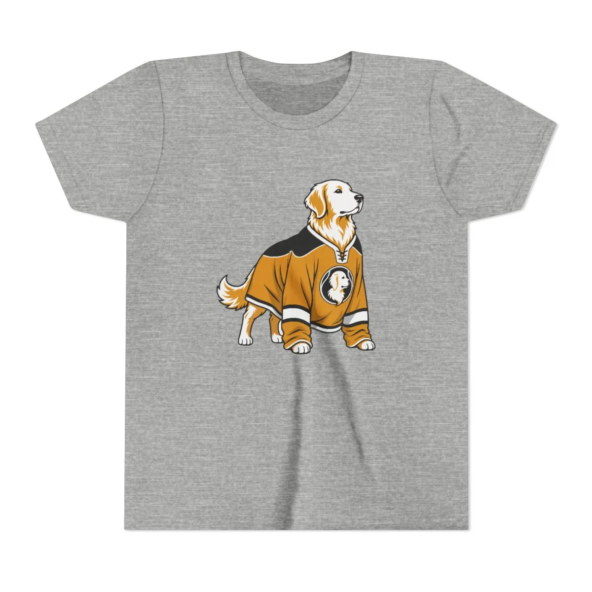 Golden Retrievers In Uniform — Youth Tee