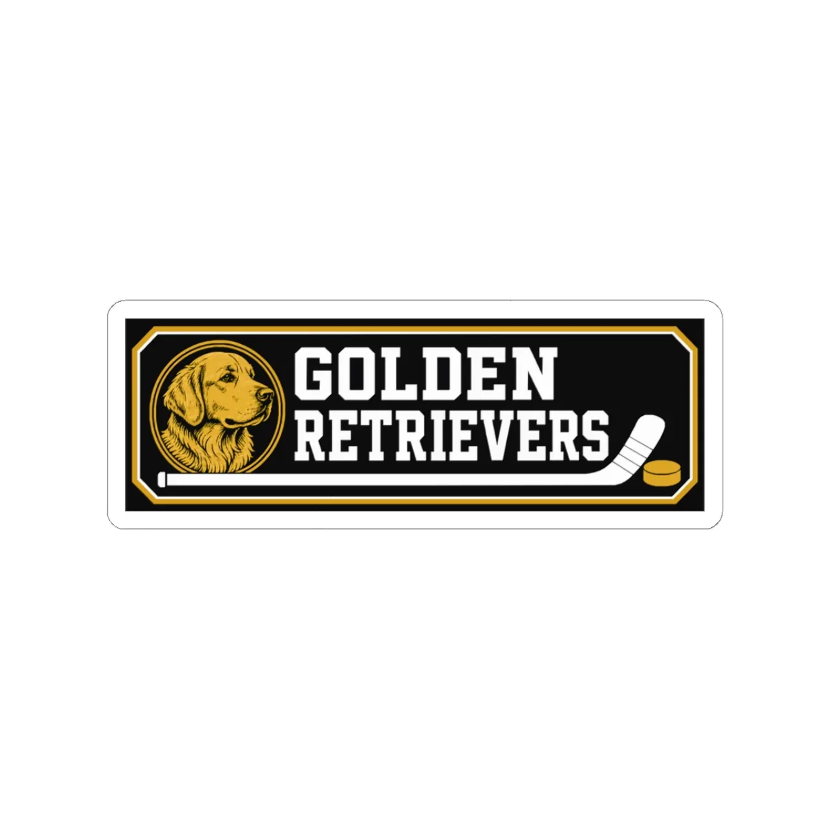 Golden Retrievers Rink Board — Sticker