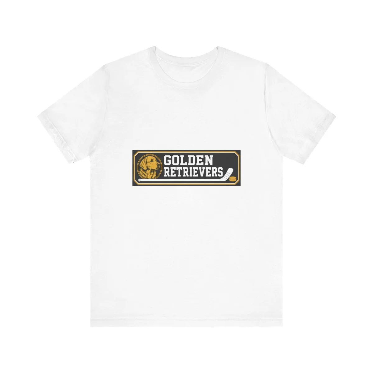Golden Retrievers Rink Board — Tee in White, view 1 of 4