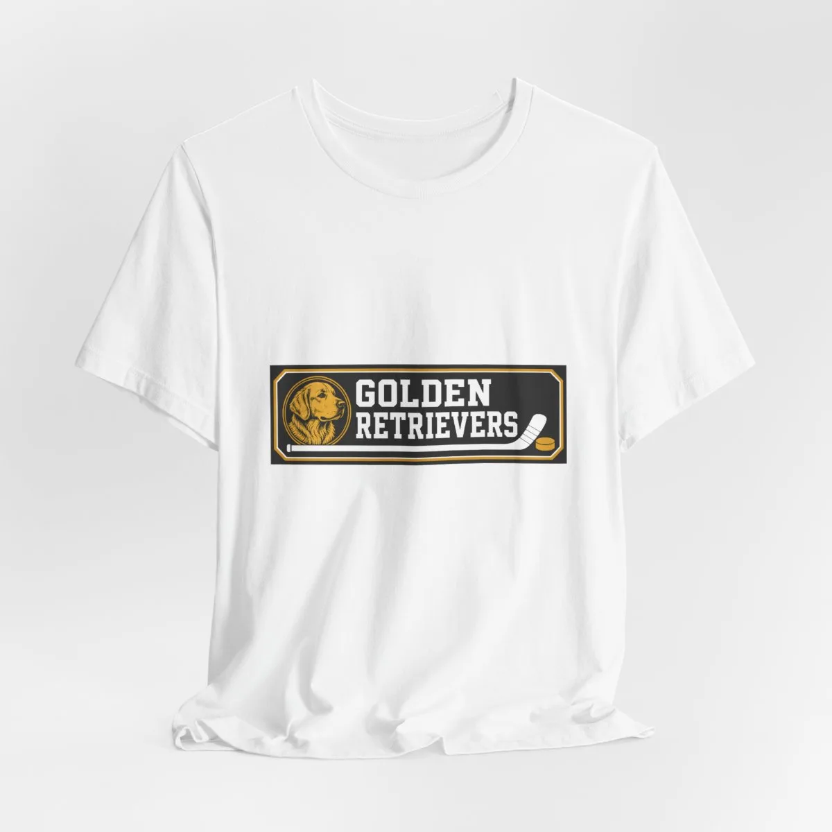 Golden Retrievers Rink Board — Tee in White, view 3 of 4